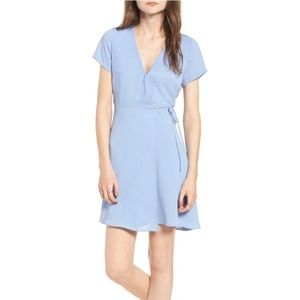 Lush by Lulu’s Light Blue Wrap Dress
